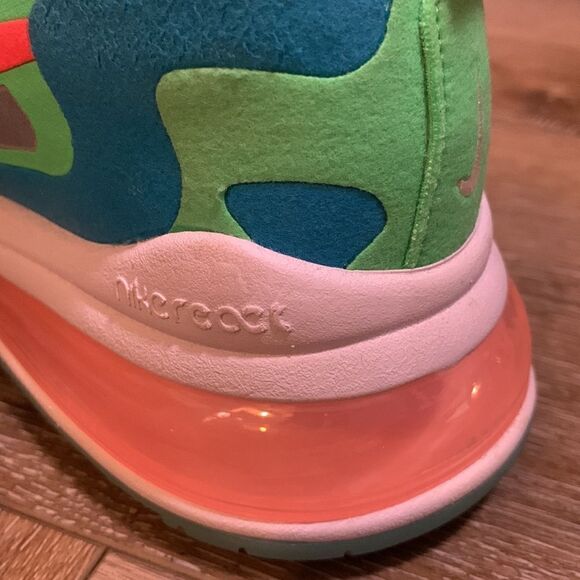 Nike Air Max 270 React 'Electro Green Lagoon’ - Picture 8 of 10